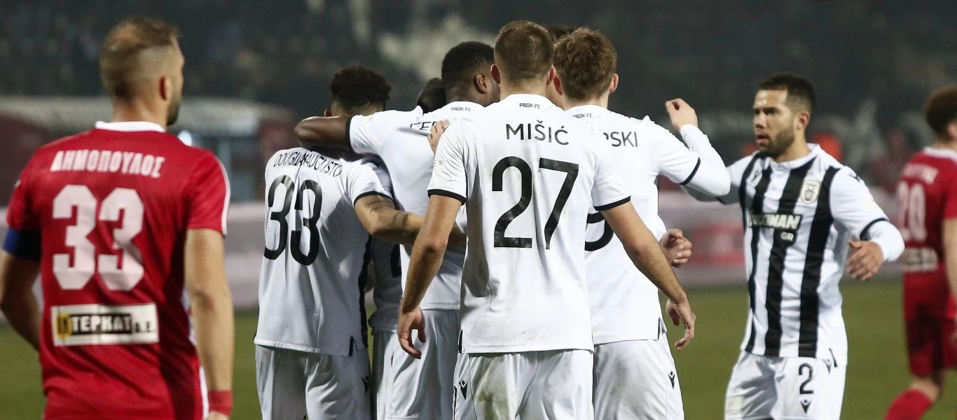 Α΄Εθνική: Στην κορυφή ο ΠΑΟΚ μετά τη νίκη του επί του Βόλου